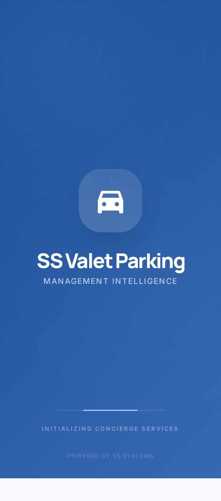 SS Valet Parking Screen
